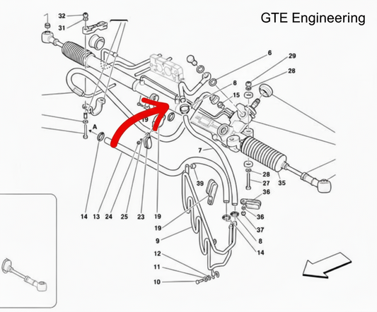 Ferrari 360 Modena, F430, Scuderia, Spider, Steering Rack Rebuild Service.